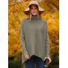 imageANRABESS Womens Oversized Turtleneck Batwing Long Sleeve Casual Cozy Baggy Knit Pullover Tunic Sweater 2024 Fall OutfitsGray Coffee