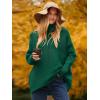 imageANRABESS Womens Oversized Turtleneck Batwing Long Sleeve Casual Cozy Baggy Knit Pullover Tunic Sweater 2024 Fall OutfitsGreen
