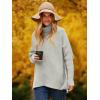 imageANRABESS Womens Oversized Turtleneck Batwing Long Sleeve Casual Cozy Baggy Knit Pullover Tunic Sweater 2024 Fall OutfitsGrey