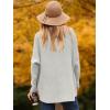 imageANRABESS Womens Oversized Turtleneck Batwing Long Sleeve Casual Cozy Baggy Knit Pullover Tunic Sweater 2024 Fall OutfitsGrey