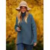 imageANRABESS Womens Oversized Turtleneck Batwing Long Sleeve Casual Cozy Baggy Knit Pullover Tunic Sweater 2024 Fall OutfitsIndigo