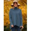 imageANRABESS Womens Oversized Turtleneck Batwing Long Sleeve Casual Cozy Baggy Knit Pullover Tunic Sweater 2024 Fall OutfitsIndigo