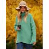 imageANRABESS Womens Oversized Turtleneck Batwing Long Sleeve Casual Cozy Baggy Knit Pullover Tunic Sweater 2024 Fall OutfitsLake