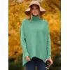 imageANRABESS Womens Oversized Turtleneck Batwing Long Sleeve Casual Cozy Baggy Knit Pullover Tunic Sweater 2024 Fall OutfitsLake