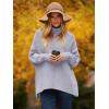 imageANRABESS Womens Oversized Turtleneck Batwing Long Sleeve Casual Cozy Baggy Knit Pullover Tunic Sweater 2024 Fall OutfitsLavender