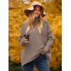 imageANRABESS Womens Oversized Turtleneck Batwing Long Sleeve Casual Cozy Baggy Knit Pullover Tunic Sweater 2024 Fall OutfitsMutmeg