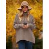 imageANRABESS Womens Oversized Turtleneck Batwing Long Sleeve Casual Cozy Baggy Knit Pullover Tunic Sweater 2024 Fall OutfitsMutmeg