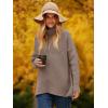 imageANRABESS Womens Oversized Turtleneck Batwing Long Sleeve Casual Cozy Baggy Knit Pullover Tunic Sweater 2024 Fall OutfitsMutmeg