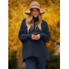 imageANRABESS Womens Oversized Turtleneck Batwing Long Sleeve Casual Cozy Baggy Knit Pullover Tunic Sweater 2024 Fall OutfitsNavy Blue