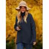 imageANRABESS Womens Oversized Turtleneck Batwing Long Sleeve Casual Cozy Baggy Knit Pullover Tunic Sweater 2024 Fall OutfitsNavy Blue