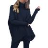 imageANRABESS Womens Oversized Turtleneck Batwing Long Sleeve Casual Cozy Baggy Knit Pullover Tunic Sweater 2024 Fall OutfitsNavy Blue