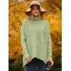 imageANRABESS Womens Oversized Turtleneck Batwing Long Sleeve Casual Cozy Baggy Knit Pullover Tunic Sweater 2024 Fall OutfitsPea