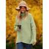 imageANRABESS Womens Oversized Turtleneck Batwing Long Sleeve Casual Cozy Baggy Knit Pullover Tunic Sweater 2024 Fall OutfitsPea