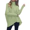 imageANRABESS Womens Oversized Turtleneck Batwing Long Sleeve Casual Cozy Baggy Knit Pullover Tunic Sweater 2024 Fall OutfitsPea