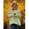 imageANRABESS Womens Oversized Turtleneck Batwing Long Sleeve Casual Cozy Baggy Knit Pullover Tunic Sweater 2024 Fall OutfitsPea