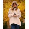 imageANRABESS Womens Oversized Turtleneck Batwing Long Sleeve Casual Cozy Baggy Knit Pullover Tunic Sweater 2024 Fall OutfitsPink