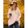 imageANRABESS Womens Oversized Turtleneck Batwing Long Sleeve Casual Cozy Baggy Knit Pullover Tunic Sweater 2024 Fall OutfitsPink