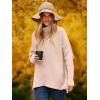 imageANRABESS Womens Oversized Turtleneck Batwing Long Sleeve Casual Cozy Baggy Knit Pullover Tunic Sweater 2024 Fall OutfitsPink