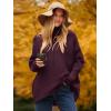 imageANRABESS Womens Oversized Turtleneck Batwing Long Sleeve Casual Cozy Baggy Knit Pullover Tunic Sweater 2024 Fall OutfitsPurple