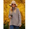 imageANRABESS Womens Oversized Turtleneck Batwing Long Sleeve Casual Cozy Baggy Knit Pullover Tunic Sweater 2024 Fall OutfitsRed Apricot