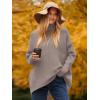 imageANRABESS Womens Oversized Turtleneck Batwing Long Sleeve Casual Cozy Baggy Knit Pullover Tunic Sweater 2024 Fall OutfitsRed Apricot