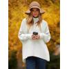 imageANRABESS Womens Oversized Turtleneck Batwing Long Sleeve Casual Cozy Baggy Knit Pullover Tunic Sweater 2024 Fall OutfitsWhite