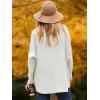 imageANRABESS Womens Oversized Turtleneck Batwing Long Sleeve Casual Cozy Baggy Knit Pullover Tunic Sweater 2024 Fall OutfitsWhite