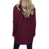 imageANRABESS Womens Oversized Turtleneck Batwing Long Sleeve Casual Cozy Baggy Knit Pullover Tunic Sweater 2024 Fall OutfitsWine Red