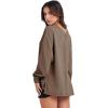 imageANRABESS Oversized Long Sleeve Shirts for Women Off the Shoulder Sweatshirt Loose V Neck Tunic Tops High Low Sweater 2024Brown