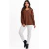 imageANRABESS Oversized Long Sleeve Shirts for Women Off the Shoulder Sweatshirt Loose V Neck Tunic Tops High Low Sweater 2024Caramel