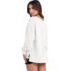 imageANRABESS Oversized Long Sleeve Shirts for Women Off the Shoulder Sweatshirt Loose V Neck Tunic Tops High Low Sweater 2024White