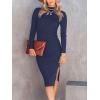 imageANRABESS Women Long Sleeve Turtleneck Slim Fit Ribbed Knit Slit Cocktail Party Sweater Midi Dress 2024 Trendy Fall OutfitsRoyal Blue
