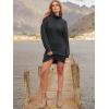 imageANRABESS Women Oversized Sweater Dress Turtleneck Batwing Long Sleeve Ribbed Knit Loose 2025 Fall Winter Casual Short DressBlack