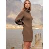imageANRABESS Women Oversized Sweater Dress Turtleneck Batwing Long Sleeve Ribbed Knit Loose 2025 Fall Winter Casual Short DressCamel