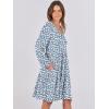 imageANRABESS Womens Casual Long Sleeve V Neck Tiered Swing Flowy Loose Aline Cute Mini Short Spring Fall DressFloral Blue