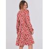imageANRABESS Womens Casual Long Sleeve V Neck Tiered Swing Flowy Loose Aline Cute Mini Short Spring Fall DressFloral Red