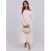 imageANRABESS Womens Long Sleeve Midi Dress 2025 Fall Fashion Patchwork Ribbed Knit Tight Top Casual Flowy Swing Dresses PocketsBeige