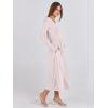 imageANRABESS Womens Long Sleeve Midi Dress 2025 Fall Fashion Patchwork Ribbed Knit Tight Top Casual Flowy Swing Dresses PocketsBeige