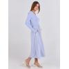 imageANRABESS Womens Long Sleeve Midi Dress 2025 Fall Fashion Patchwork Ribbed Knit Tight Top Casual Flowy Swing Dresses PocketsLight Blue