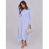 imageANRABESS Womens Long Sleeve Midi Dress 2025 Fall Fashion Patchwork Ribbed Knit Tight Top Casual Flowy Swing Dresses PocketsLight Blue