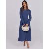 imageANRABESS Womens Long Sleeve Midi Dress 2025 Fall Fashion Patchwork Ribbed Knit Tight Top Casual Flowy Swing Dresses PocketsNavy Blue
