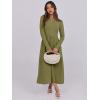 imageANRABESS Womens Long Sleeve Midi Dress 2025 Fall Fashion Patchwork Ribbed Knit Tight Top Casual Flowy Swing Dresses PocketsOlive Green