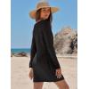 imageANRABESS Womens Swimsuit Crochet Swim Cover Up Summer Bathing Suit Swimwear Hollow Out Mesh Knit Beach Dress Vacation OutfitsBlack