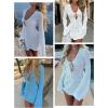 imageANRABESS Womens Swimsuit Crochet Swim Cover Up Summer Bathing Suit Swimwear Hollow Out Mesh Knit Beach Dress Vacation OutfitsOffwhite