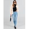 imageANRABESS Womens Tweed Knit Cardigan Sweater Casual Long Sleeve Cropped Button Down Lady Jackets 2025 Spring Fashion OutwearBeige