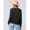imageANRABESS Womens Tweed Knit Cardigan Sweater Casual Long Sleeve Cropped Button Down Lady Jackets 2025 Spring Fashion OutwearBlack