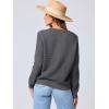 imageANRABESS Womens Tweed Knit Cardigan Sweater Casual Long Sleeve Cropped Button Down Lady Jackets 2025 Spring Fashion OutwearDark Grey