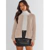 imageANRABESS Womens Tweed Knit Cardigan Sweater Casual Long Sleeve Cropped Button Down Lady Jackets 2025 Spring Fashion OutwearKhaki