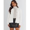 imageANRABESS Womens Tweed Knit Cardigan Sweater Casual Long Sleeve Cropped Button Down Lady Jackets 2025 Spring Fashion OutwearWhite
