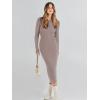 imageANRABESS Women Long Sleeve Crewneck Sweater Dress Ribbed Knit Stretch Slim Fit Bodycon Midi Dresses Fall Fashion OutfitsAlmond